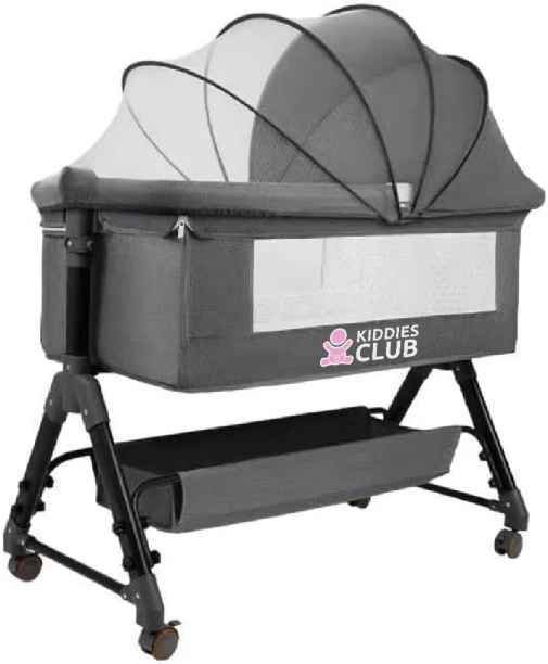 Kiddies Club 3 In 1 Bedside Baby Bassinet Sleeper Crib With Bed Nets Cot