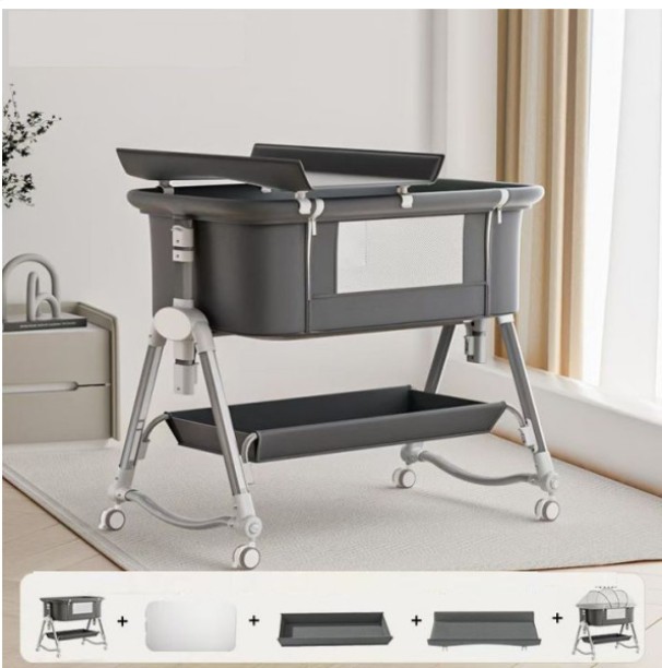 R AND E Multi-Functional Foldable Crib Baby Bassinet Rocker Cot