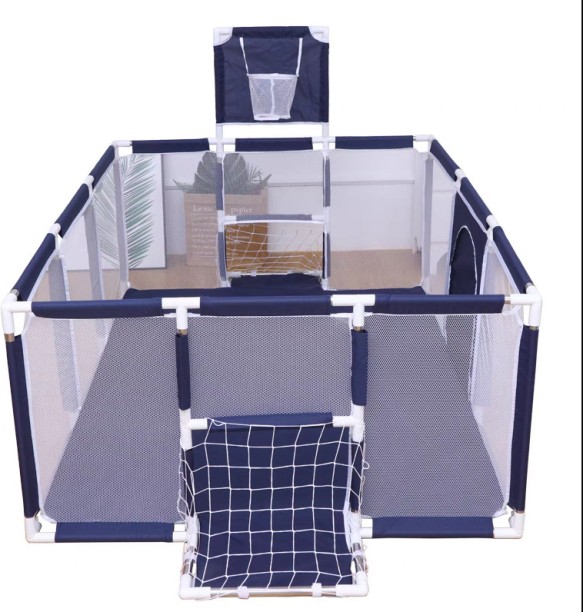 LXD 3 in 1 Baby Playpen Safety Barriers with Playing Balls Cot