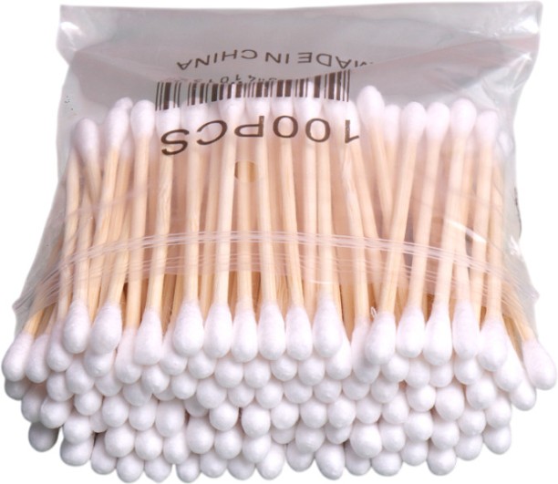 Aurora Products Double-sided Bamboo Cotton Buds / Ear Buds (3 Pack x 100) Cotton Buds For Men & Women