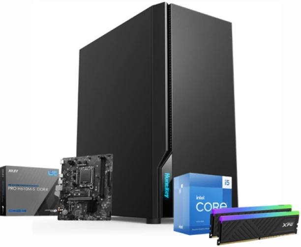 Intel [PreBuilt] Liquid Cooled 1TB SSD "PlainJane" intel Core i5-13400F 10-Core 4.60GHz (32 GB RAM/Palit GeForce RTX 3050 6G StormX Graphics/Windows 11 Pro/6 GB Graphics Memory) Gaming Tower