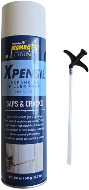 Mamba Foam Expensil Polyurethane Filler Foam 500ml Exterior, Interior Liquid Crack Filler