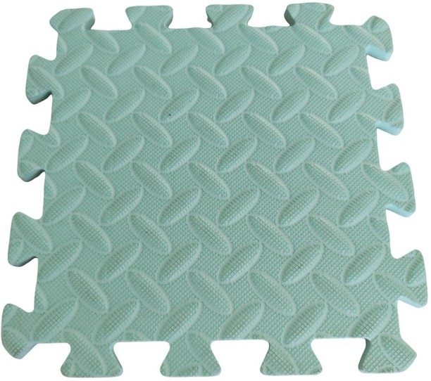 Umlozi Eva Foam Coloured Mat 6 Piece - 25cm x 25cm - Mint Green Plain Crib Toy and Play Gym