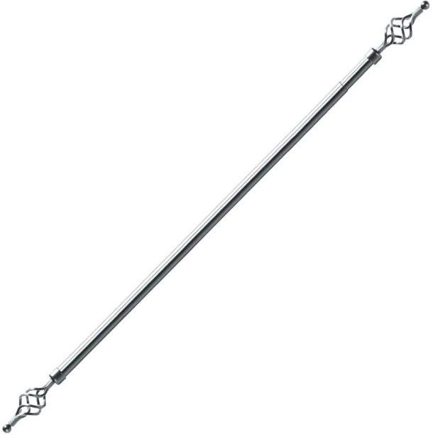 SMTE Silver Curtain Rods (30 cm x 30 cm)