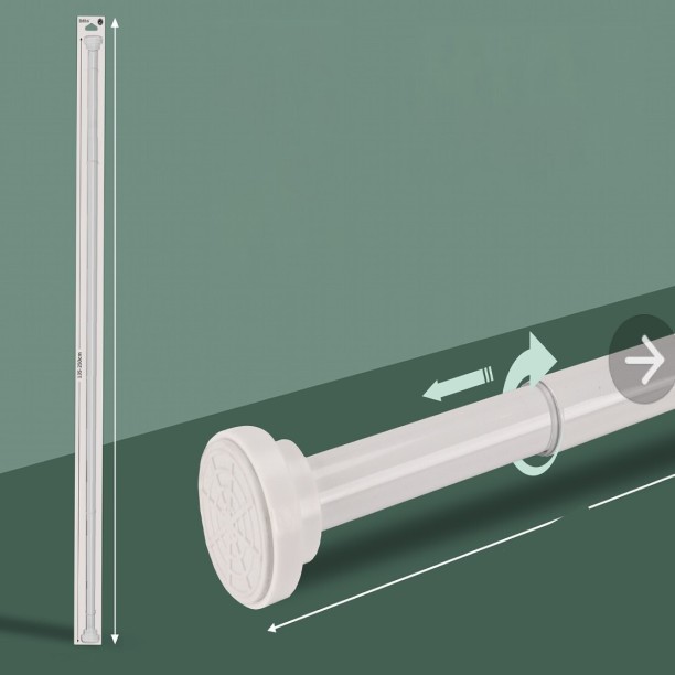 Bathlux White Curtain Rods (120 cm x 70 cm)