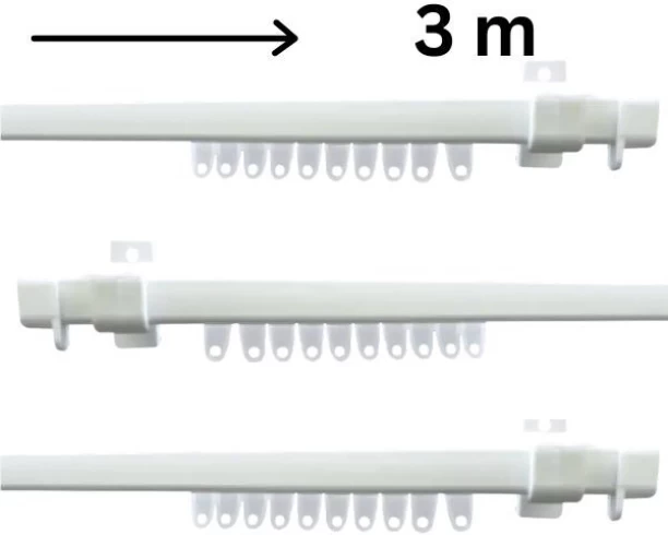 Finishing Touches White Curtain Rods (201 cm x 5 cm)