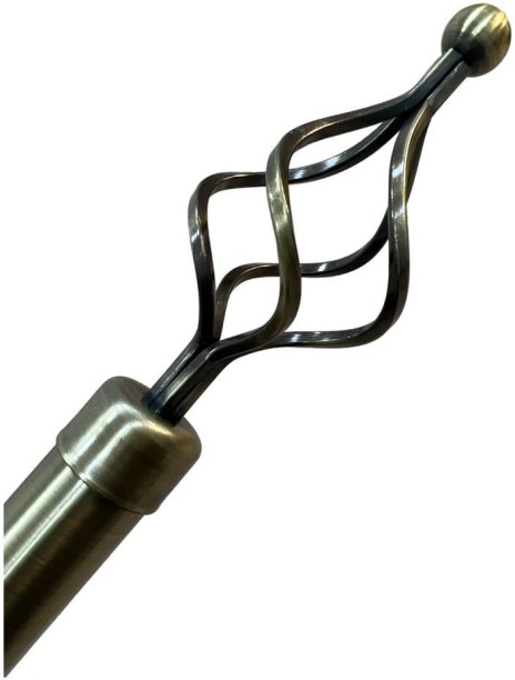 SMTE Black Curtain Rods (3 m x 3 cm)