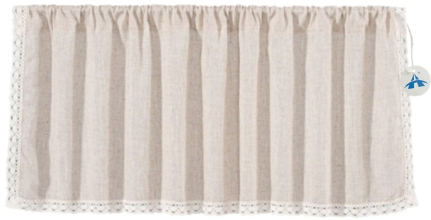 ALANES Short Curtain Cupboard Cabinet Dust Curtain Half Window Curtain Blackout (60 cm x 150 cm) Polyester Curtain