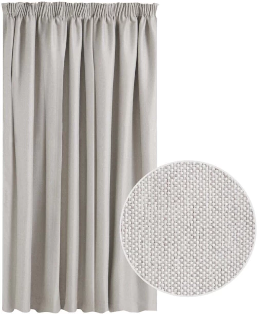 Classic Collection Lisbon Taped Curtain Room Darkening (230 cm x 250 cm) Polyester Curtain