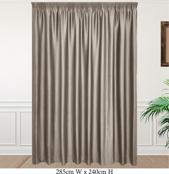 Matoc Designs Curtain Blockout Shimmer Goldstone Taped 285cm W x 240cm H Blackout (285 cm x 240 cm) Blends Curtain