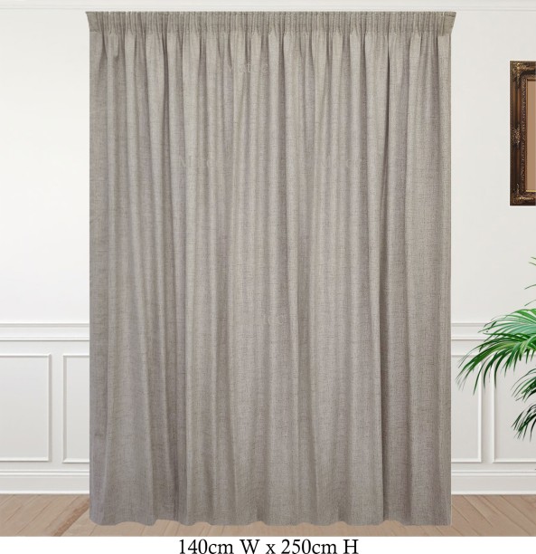 Matoc Designs Matoc Curtain Blackout Light Coffee Taped 140cm W x 250cm H Blackout (140 cm x 250 cm) Blends Curtain