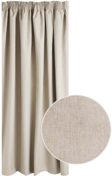 Classic Collection Cascade Taped Curtain Room Darkening (230 cm x 218 cm) Polyester Curtain