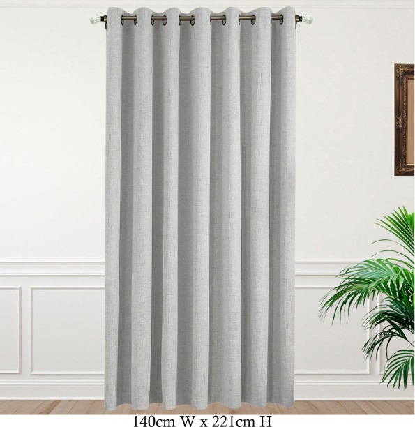 Matoc Designs Matoc Curtain - 100% Blackout Light Beige - Eyelet - 140cm W x 221cm H Blackout (140 cm x 221 cm) Blends Curtain