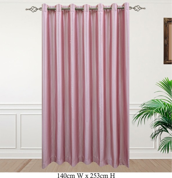 Matoc Designs Curtain Blockout Shimmer Pink Eyelet 140cm W x 253cm H Blackout (140 cm x 253 cm) Blends Curtain