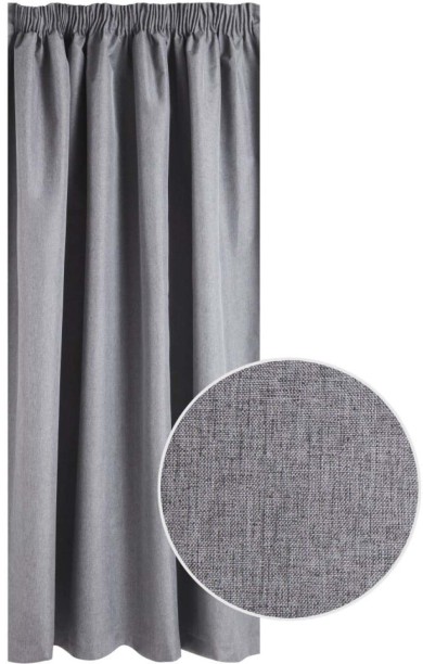 Classic Collection Cascade Taped Curtain Room Darkening (230 cm x 218 cm) Polyester Curtain
