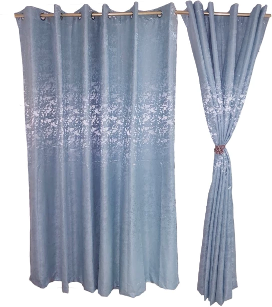 JNP crt008 Room Darkening (555 cm x 232 cm) Polyester, Cotton, Polycotton Curtain