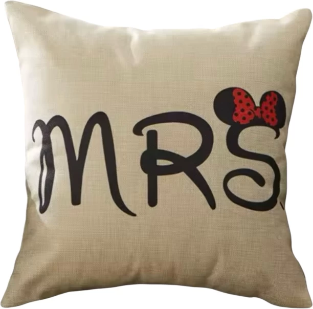 Wardrobenthings Mrs Plush Luxury Continental Scatter Cushion Cover Printed Cushions & Pillows Cover