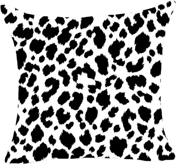Wardrobenthings Cow Print Ian Plush Animal Print Luxury Continental Cushion Cover Printed Cushions & Pillows Cover