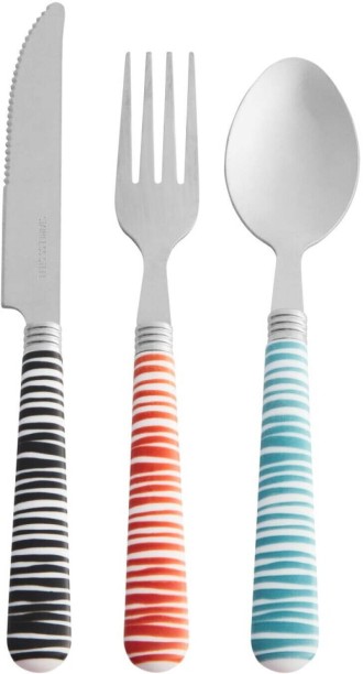 Fusion (12 Piece) Polypropylene Handle Stainless Steel Cutlery Set
