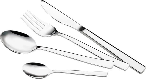 Berlinger Haus Blaumann 24-Piece Mirror Finish Cutlery Set – Gourmet Line Stainless Steel Cutlery Set