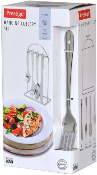 Prestige 16 Piece Hanging Stainless Steel Cutlery Set