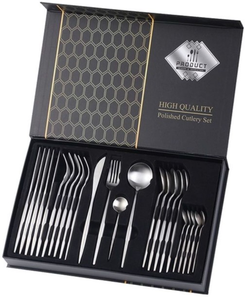 B 89907 Silver Stainless Steel Cutlery Set