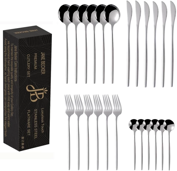 Jane Becker JB-CS0447S-N Stainless Steel Cutlery Set
