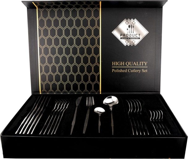 24 Pieces Stainless Steel Silverware Dining Cutlery Set Cutlery set Stainless Steel Cutlery Set