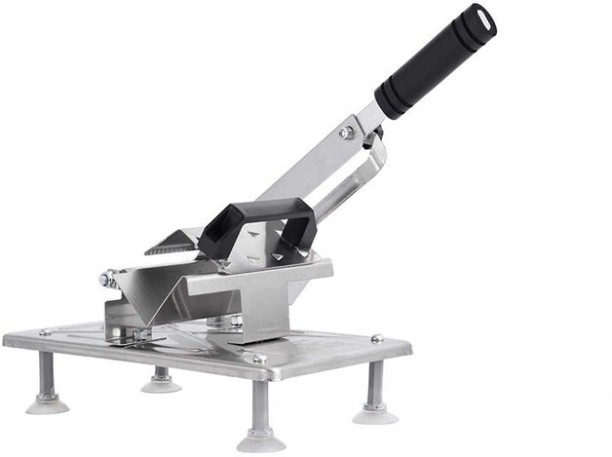PrimePickSA Heavy-Duty Stainless Steel Manual Frozen Meat Cutter – Versatile Slicer for Biltong, Frozen Meat, Vegetables & Deli Prep Metal Cutter