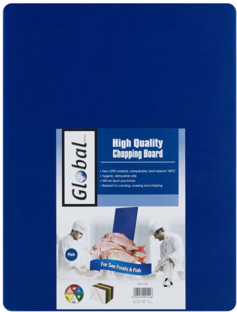 Global 500mm x 380mm Plastic Cutting Board