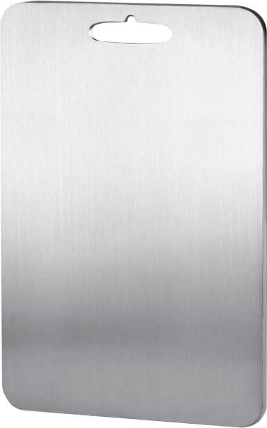 Bloo Stainless Steel Cutting Board for Kitchen, Heavy Duty Chopping Board(Large,14.2"L x 9.8" W) Stainless Steel Cutting Board