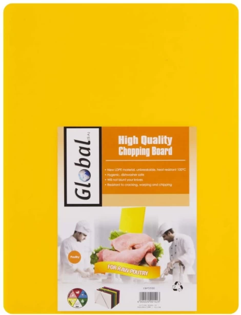 Global 500mm x 380mm Plastic Cutting Board