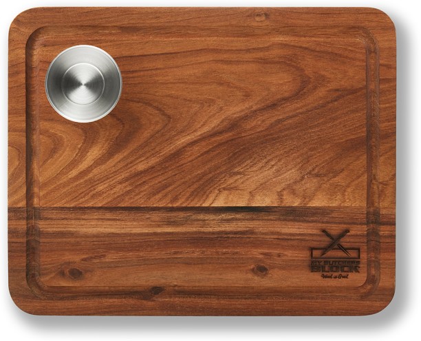 My Butchers Block Steak Board Medium With Bowl Wooden Cutting Board