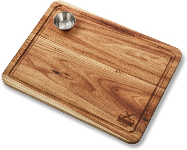 My Butchers Block Steak Board Large with Sauce Bowl Wooden Cutting Board