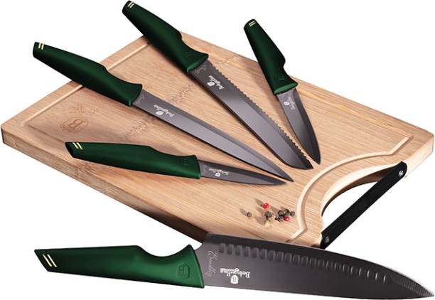 Berlinger Haus 6-Piece Knife Set with Bamboo Cutting Board