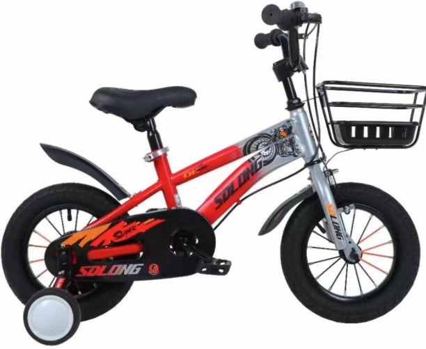 SDLONG 12" Red with Black and Silver Bike 12 inch