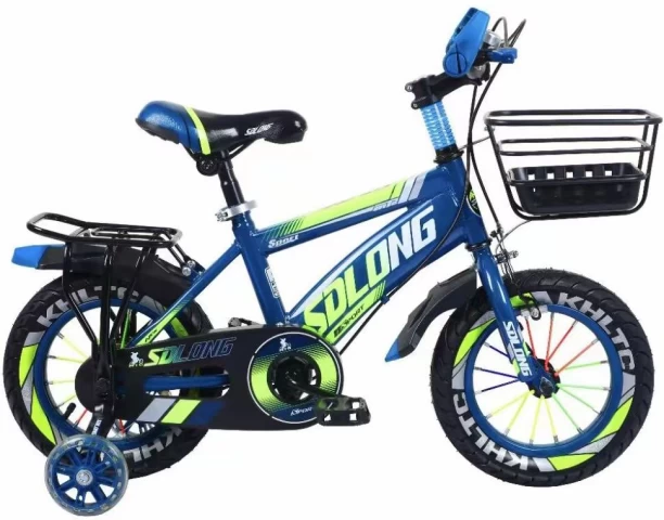 SDLONG 16-Inch Kids Bicycle with Training Wheels, Front Basket & Safety Brakes – Durable Steel Frame 9 inch