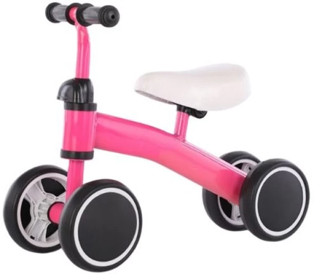 jozi trade Baby Balance Double Wheel Bike No Foot Pedal Riding - Pink 0 inch