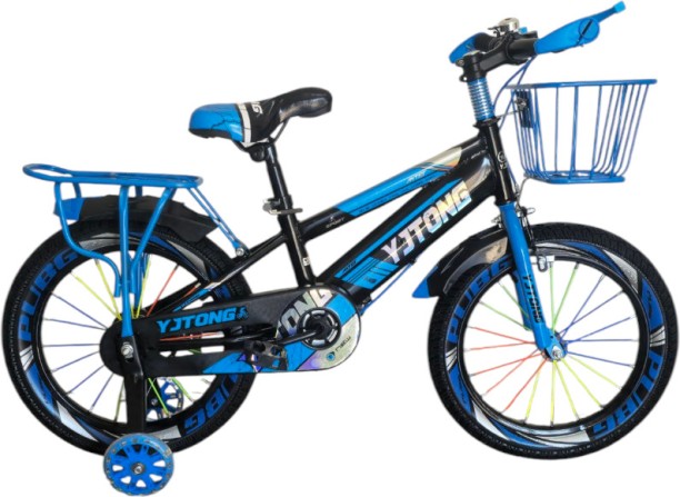 Embassy YTONG 16 Inch Bicycle Blue With Light Up Trainer Wheels 10 inch