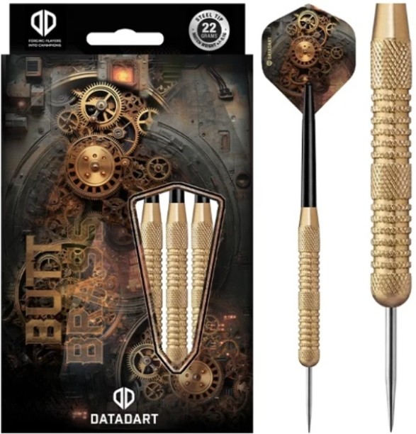 Datadart Multipack Steel Tip Butt Brass Darts - 34g Steel Tip Dart