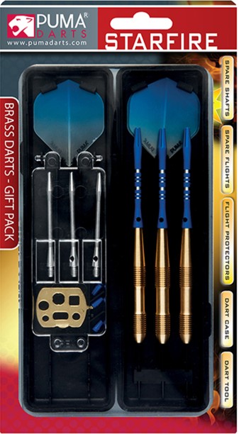 Puma Starfire Brass Dart Set - 22G Steel Tip Dart