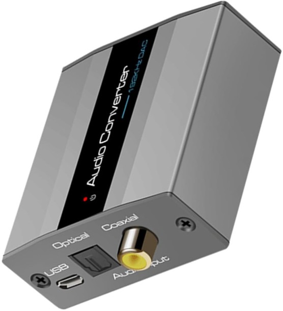 P. Concepts 3.5mm Jack To 2 RCA Male 3 m 3.5Mm Digital to Analog Audio Splitter & Converter with Volume Control Stereo Audio Converter