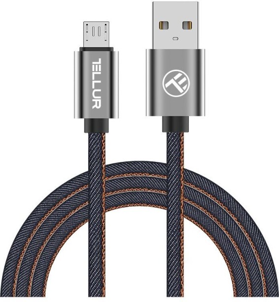 TELLUR USB Type A To Micro USB 1 m Data Cable Micro USB 1m - Denim Blue