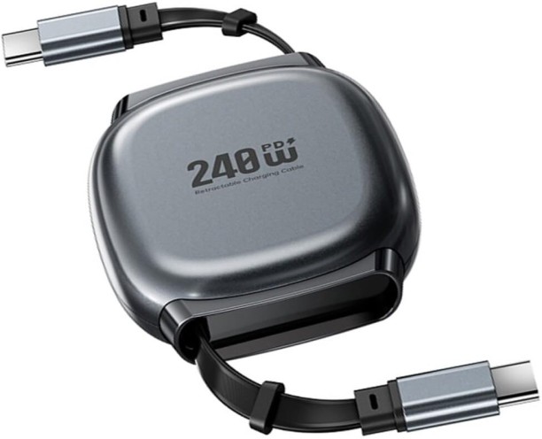 Flycross USB Type C To USB Type C 1 m USB C Retractable Charging Cable