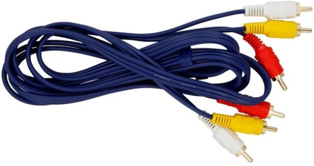 Super video cable 3.5mm Jack To 2 RCA Male 3 m RCA3 TO RCA3