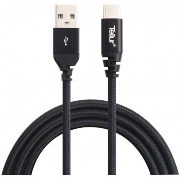 TELLUR USB Type A To USB Type C 1 m Type-C Kevlar 1m Data Cable USB - Black