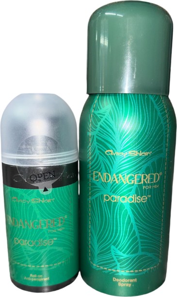 Avroy Shlain Endangered For Him Paradise Fragrance Gift Set Deodorant Spray  -  For Men
