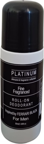 Platinum Skincare & Cosmetics 50ml Inspired by Ferrari Black Deodorant Roll-on  -  For Men