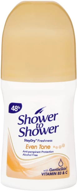 Shower To Shower Even Tone Deodorant Roll-on  -  For Men & Women