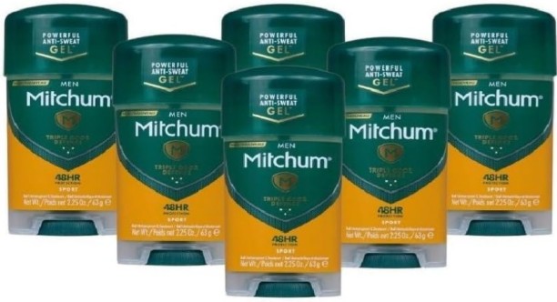 Michum Men's Sport Gel Deodorant 6 Pack of 63 g Deodorant Roll-on  -  For Men